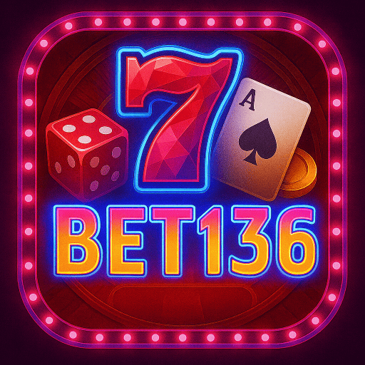 Imagem promocional da BET136 mostrando a plataforma e suas vantagens